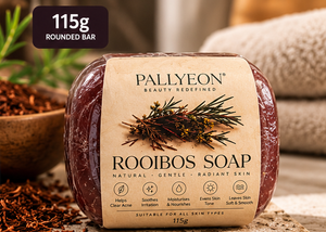 Pallyeon Rooibos Soap 115g rounded bar product photography