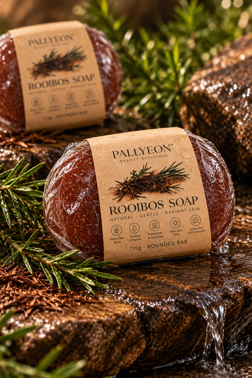 Pallyeon Rooibos Soap — 115g Rounded Bar