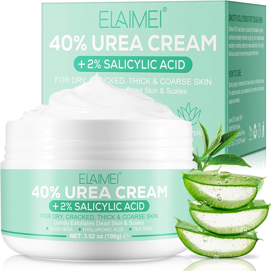 Urea Cream, Urea Foot Cream, Urea Cream 40% with 2% Salicylic Acid, Urea Foot Cream Plus Deep Moisturising for Dry, Cracked Feet, Heels and Hands, 100 g