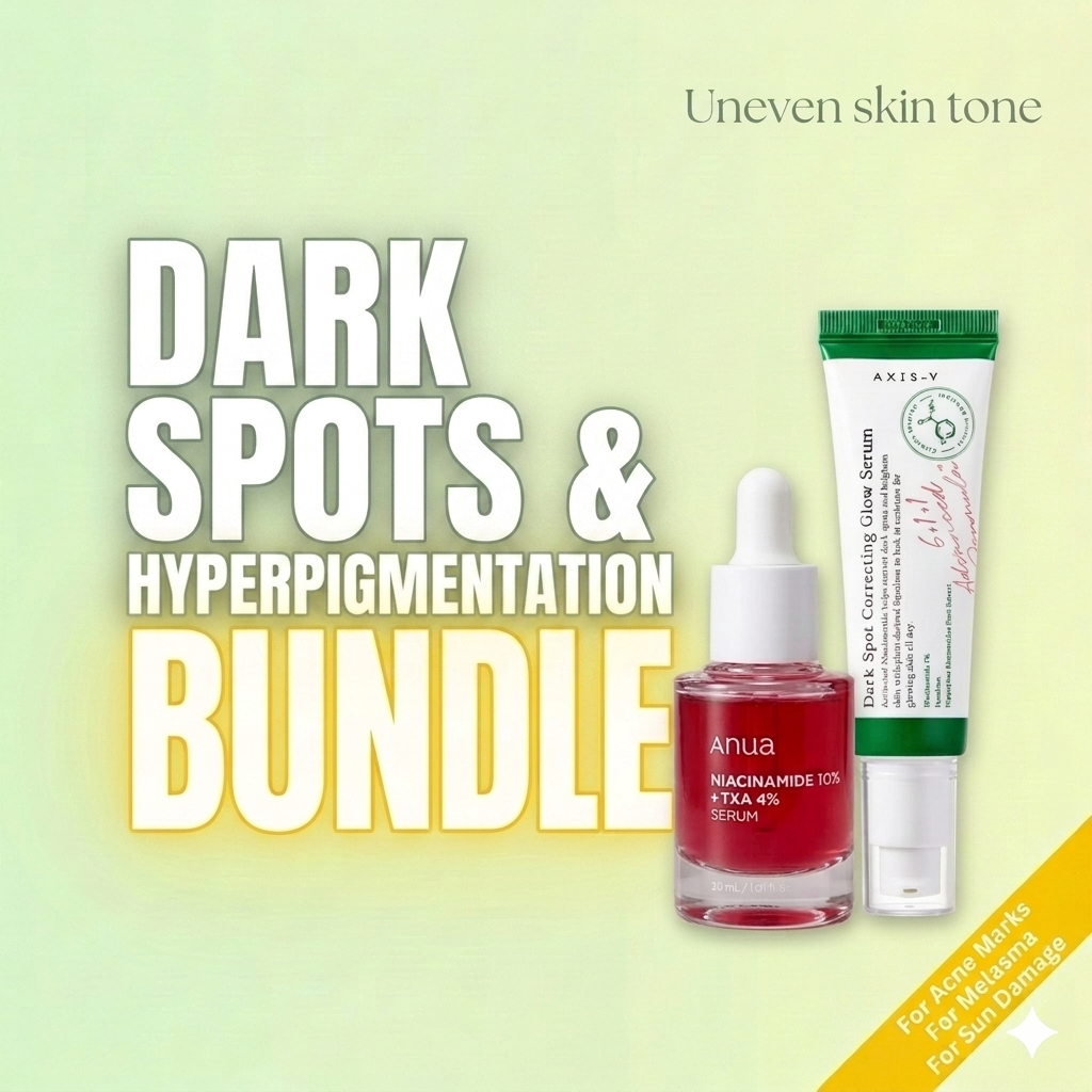 Anua Niacinamide + Axis-Y Serum
For Hyperpigmentation & Dark Spots:
