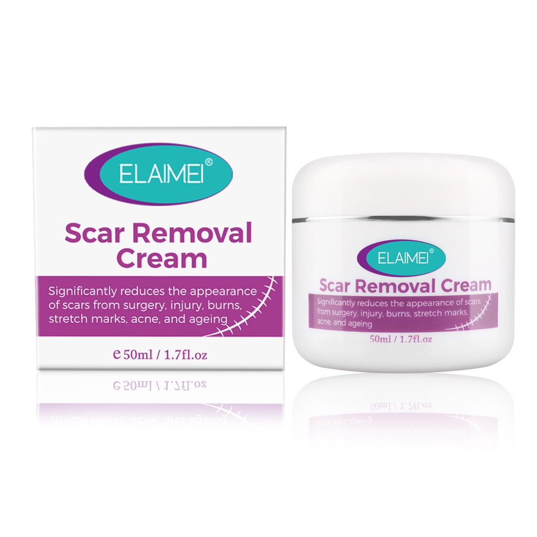 Elaimei Fade Acne Acne Scars Treatment Cesarean Section Stretch Marks Lncisions, Scar Removal Cream 50g Cream Old Scars Operation Scald And Surgical Scars Repair Scars