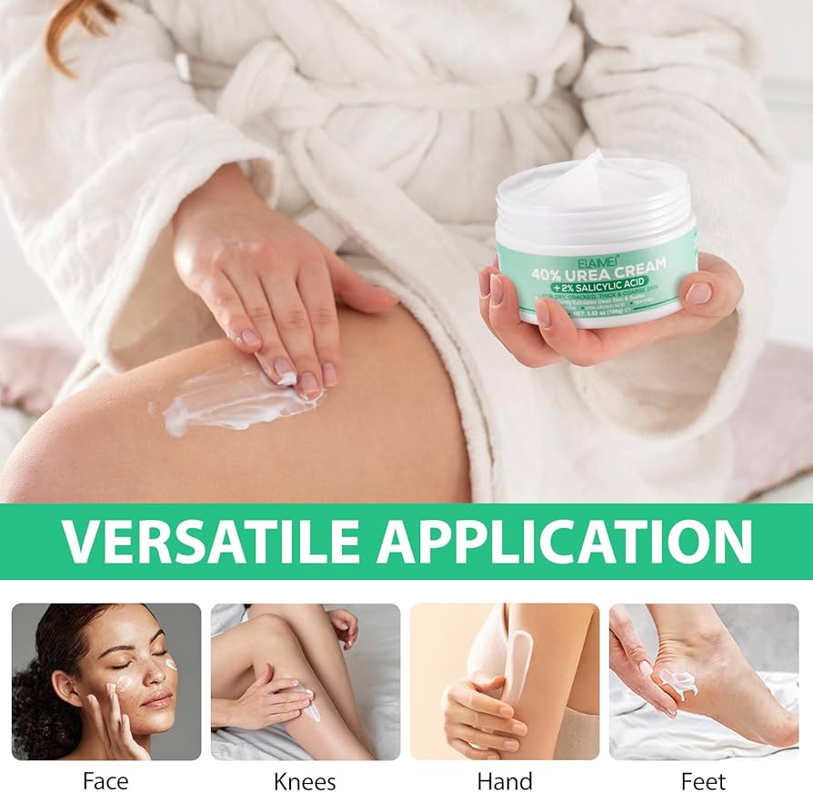 Urea Cream, Urea Foot Cream, Urea Cream 40% with 2% Salicylic Acid, Urea Foot Cream Plus Deep Moisturising for Dry, Cracked Feet, Heels and Hands, 100 g