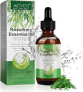 Rosemary Oil for Hair Growth, Rosemary Essential Oil for Stimulate Hair Growth, Massage Scalp and Boost Blood Circulation, Natrual Hair Oil for Aromatherapy & Diffuser for Women, Men - 60ML