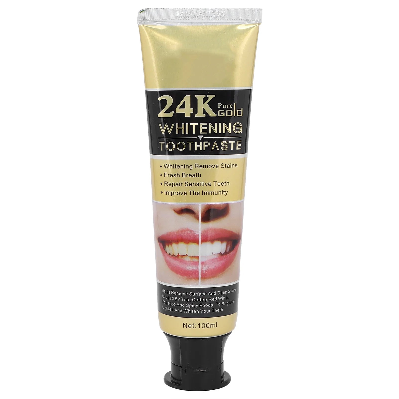 24k Gold Whitening Toothpaste 100ml - 2 Pack